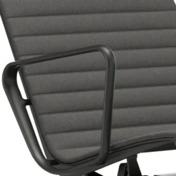 Fotel Aluminium Ea 124 Tkanina Cosy 2 Merino Black - Podstawa Czarna Vitra