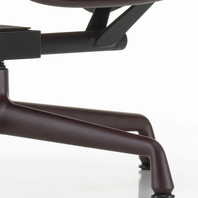 Fotel Aluminium Ea 124 Tkanina Cosy 2 Merino Black - Podstawa Czarna Vitra