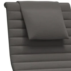 Fotel Aluminium Ea 124 Tkanina Hopsak Dark Gray - Podstawa Czarna Vitra