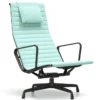 Fotel Aluminium Ea 124 Tkanina Hopsak Mint Ivory - Podstawa Czarna Vitra