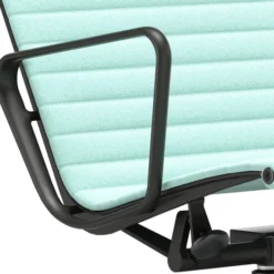 Fotel Aluminium Ea 124 Tkanina Hopsak Mint Ivory - Podstawa Czarna Vitra