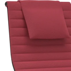 Fotel Aluminium Ea 124 Tkanina Track Dark Magenta - Podstawa Czarna Vitra