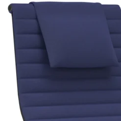 Fotel Aluminium Ea 124 Tkanina Track Royal Blue-Nero - Podstawa Czarna Vitra