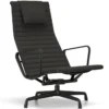 Fotel Aluminium Ea 124 Tkanina Track Nero - Podstawa Czarna Vitra