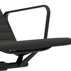 Fotel Aluminium Ea 124 Tkanina Track Nero - Podstawa Czarna Vitra