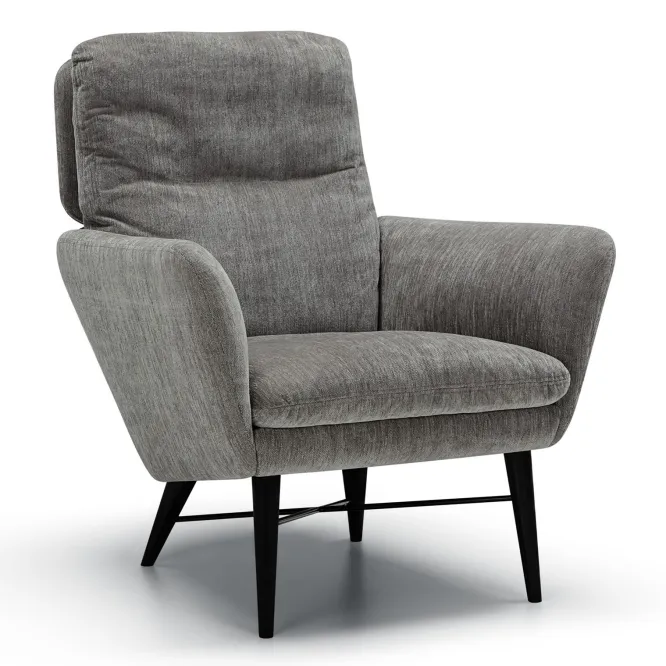 Fotel Amy Z Drewnianymi Nogami Elyot Grey Beige Sits