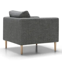Fotel Anna Z Drewnianymi Nogami Spicy Grey Sits