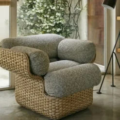 Fotel Basket Kvadrat Sahco Gubi