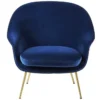 Fotel Bat Velvet Blue Gubi