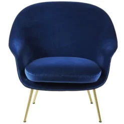 Fotel Bat Velvet Blue Gubi