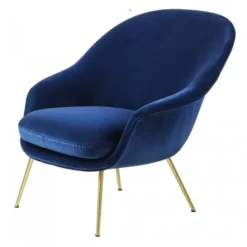 Fotel Bat Velvet Blue Gubi
