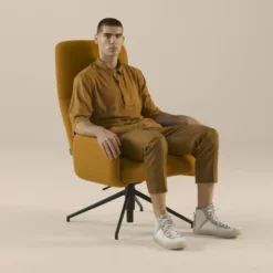 Fotel Biurowy Elle Z Tapicerowanymi Podł. Sancal