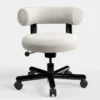 Fotel Biurowy Fat Ivory Boucle Tom Dixon