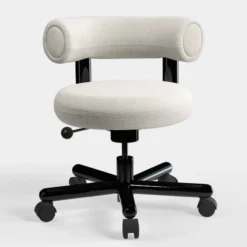 Fotel Biurowy Fat Ivory Boucle Tom Dixon