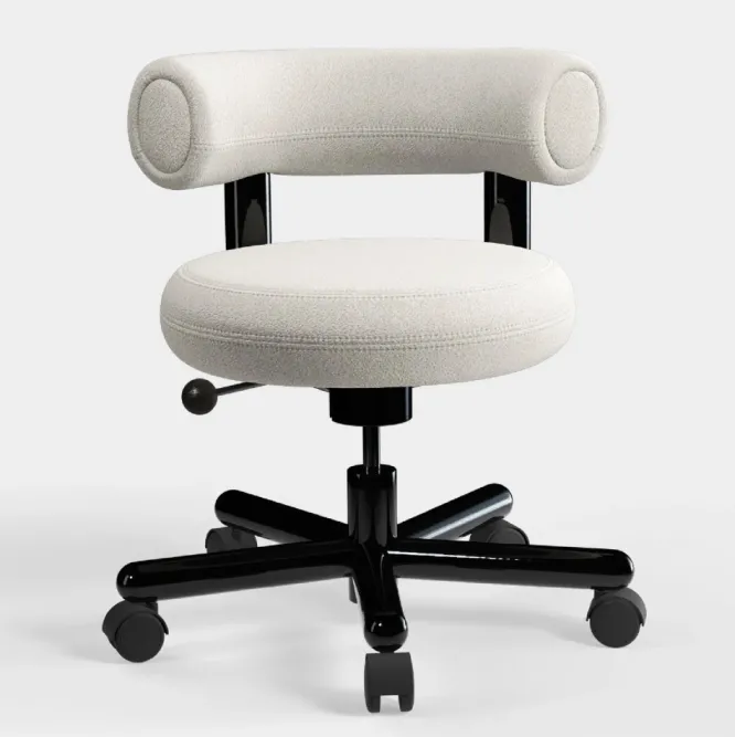 Fotel Biurowy Fat Ivory Boucle Tom Dixon
