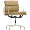 Fotel Biurowy Soft Pad Ea 231 Skóra Naturalna Ochre - Podstawa Jasnoszara Vitra