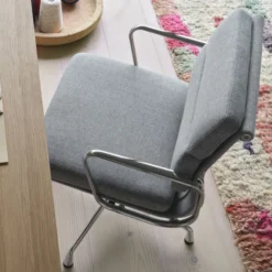 Fotel Biurowy Soft Pad Ea 231 Tkanina Laser Papyrus - Podstawa Czarna Vitra