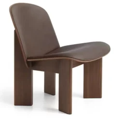 Fotel Chisel Tapicerowany Sense Dark Brown Hay