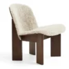 Fotel Chisel Tapicerowany Sheepskin Mohawi Hay