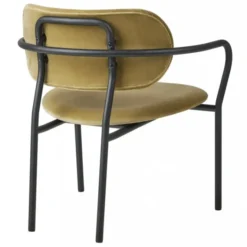 Fotel Coco Lounge Velvet Grey Green Gubi