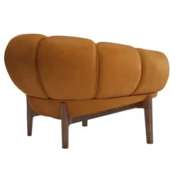 Fotel Croissant Orzech Chamois Cuoio Gubi