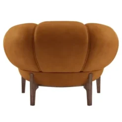 Fotel Croissant Orzech Chamois Cuoio Gubi