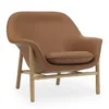 Fotel Drape Niski Ultra Leather Dąb Normann Copenhagen
