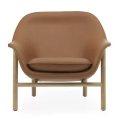 Fotel Drape Niski Ultra Leather Dąb Normann Copenhagen