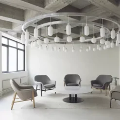 Fotel Drape Niski Ultra Leather Dąb Normann Copenhagen
