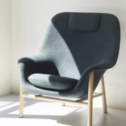 Fotel Drape Niski Ultra Leather Dąb Normann Copenhagen