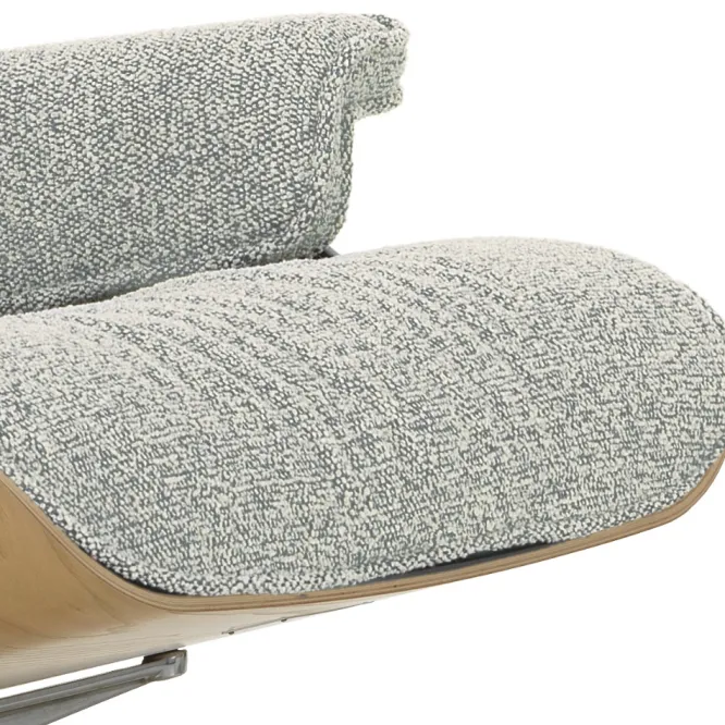 Fotel Eames Lounge Chair Nubia Cream Sierra-Grey Vitra