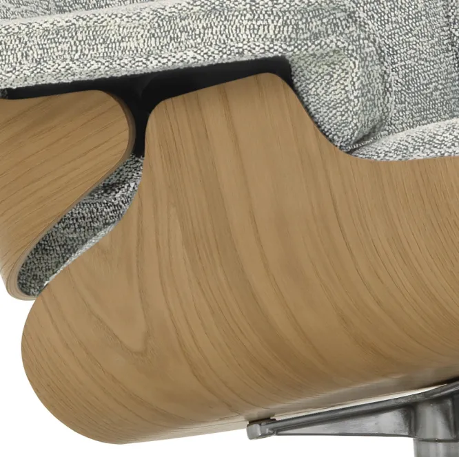 Fotel Eames Lounge Chair Nubia Cream Sierra-Grey Vitra