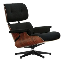 Fotel Eames Lounge Chair Nubia Anthracite-Black Vitra