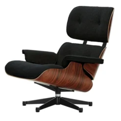 Fotel Eames Lounge Chair Nubia Anthracite-Black Vitra