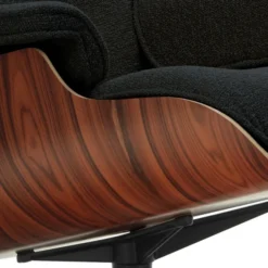 Fotel Eames Lounge Chair Nubia Anthracite-Black Vitra