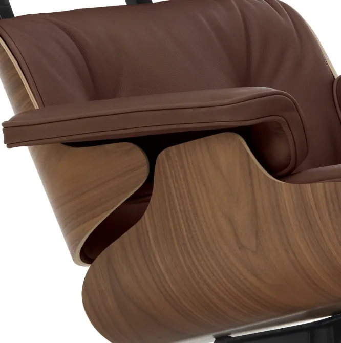 Fotel Eames Lounge Chair Skórzany Marron Vitra