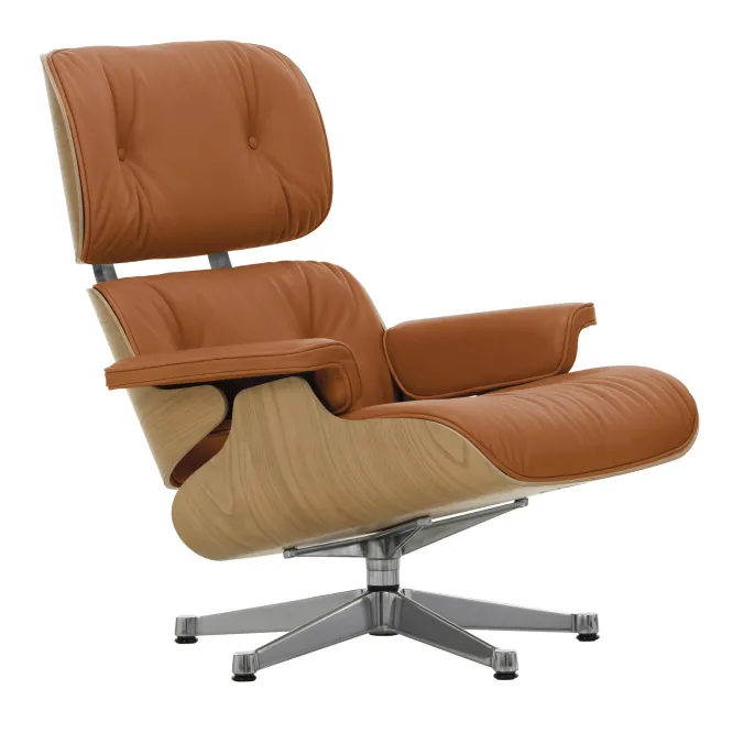 Fotel Eames Lounge Chair Skórzany Cognac Vitra