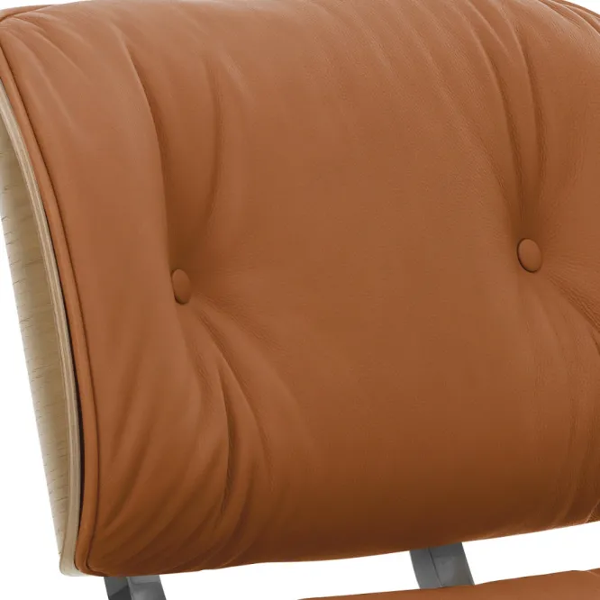 Fotel Eames Lounge Chair Skórzany Cognac Vitra