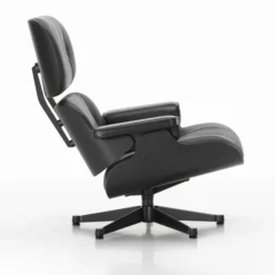 Fotel Eames Lounge Chair Skórzany Nero Vitra