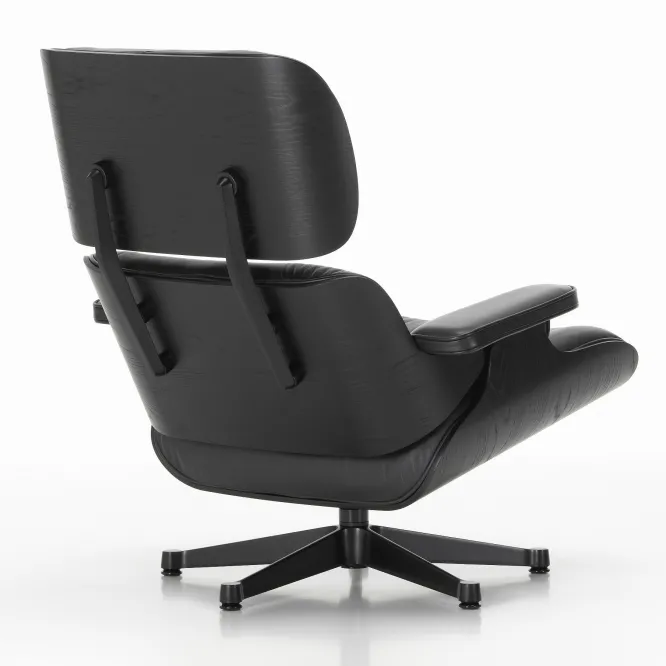 Fotel Eames Lounge Chair Skórzany Nero Vitra