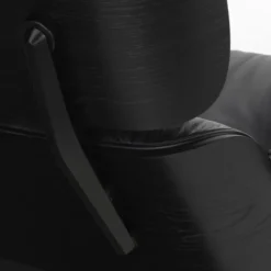 Fotel Eames Lounge Chair Skórzany Nero Vitra
