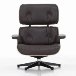 Fotel Eames Lounge Chair Skórzany Chocolate Vitra