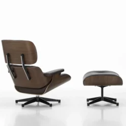 Fotel Eames Lounge Chair Skórzany Chocolate Vitra