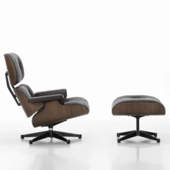 Fotel Eames Lounge Chair Skórzany Chocolate Vitra