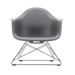 Fotel Eames Plastic Armchair Lar Szary - Chromowana Podstawa Vitra