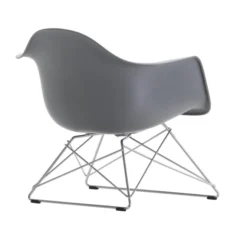 Fotel Eames Plastic Armchair Lar Szary - Chromowana Podstawa Vitra