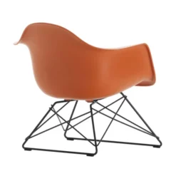 Fotel Eames Plastic Armchair Lar Pomarańczowy - Czarna Podstawa Vitra