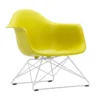 Fotel Eames Plastic Armchair Lar Żółty - Biała Podstawa Vitra