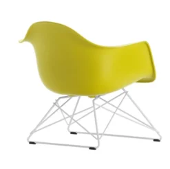 Fotel Eames Plastic Armchair Lar Żółty - Biała Podstawa Vitra