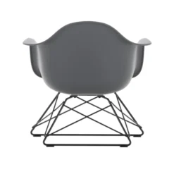 Fotel Eames Plastic Armchair Lar Szary - Czarna Podstawa Vitra